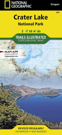 National Geographic Crater Lake National Park Map 0