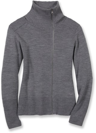 women's wool zip up sweater