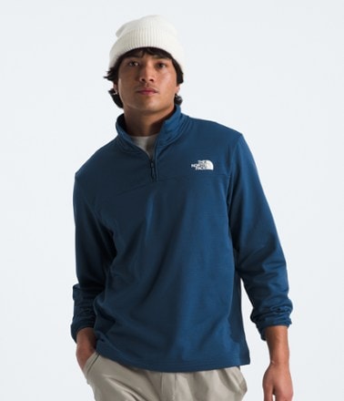 The North Face Cedar Trail Grid Fleece Zip Pullover - Men's 1