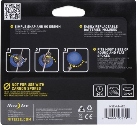 Nite Ize See'Em Mini Spoke Lights - Package of 4 1