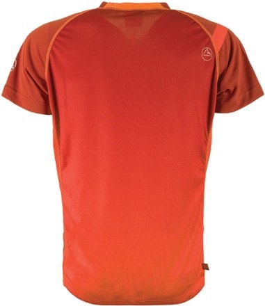 La Sportiva Apex T-Shirt - Men's Back view (Brick/Flame)