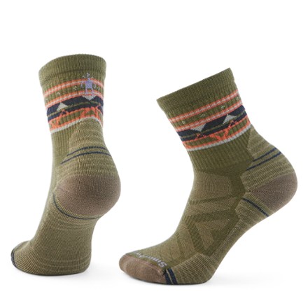 Smartwool Hike Light Cushion Zig Zag Valley Mid Crew Socks - Women's 0