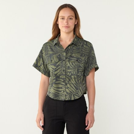 Roark Bless Up Cropped Button-Up Shirt - Women's 1
