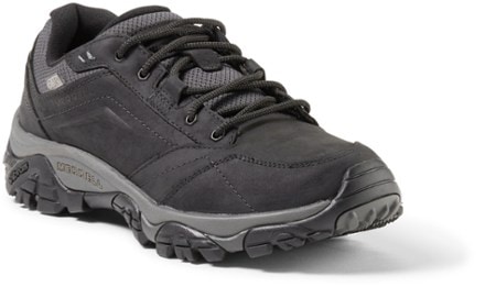 Merrell Moab Adventure Lace Waterproof Shoes - Men's 3/4 view (Black)