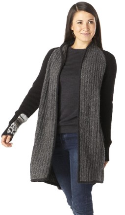 black wrap sweater women's