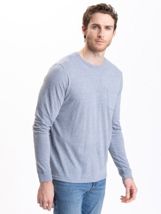 Threads 4 Thought Long-Sleeve Triblend Pocket Crew T-Shirt - Men's 0