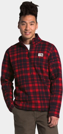 tnf red holiday 2 plaid print