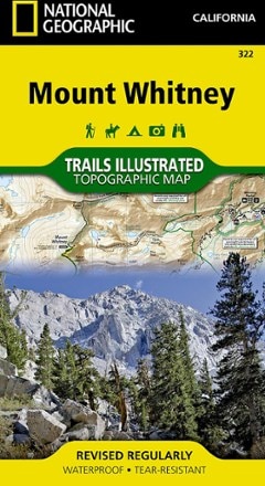 National Geographic Mount Whitney Map 0