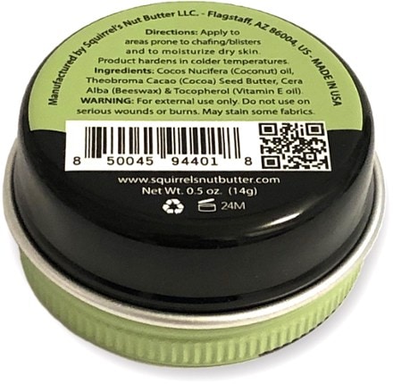 Squirrels Nut Butter Anti-Chafe Salve Tin - 0.5 oz. 1