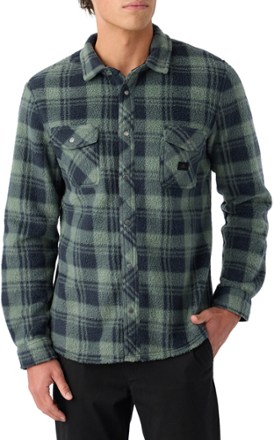 O'Neill Glacier Plaid High-Pile Superfleece Shirt - Men's 0