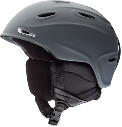 matte grey ski helmet