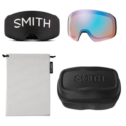 Smith 4D MAG S ChromaPop Photochromic Snow Goggles with gogglesoc 5