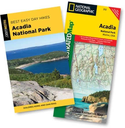 FalconGuides Best Easy Day Hikes Acadia National Park - Guidebook and Trail Map Bundle - 4th Edition 0