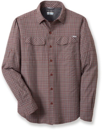 columbia men's silver ridge plaid long sleeve shirt