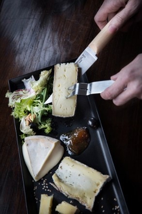Opinel Cheese Knife and Fork Set 8