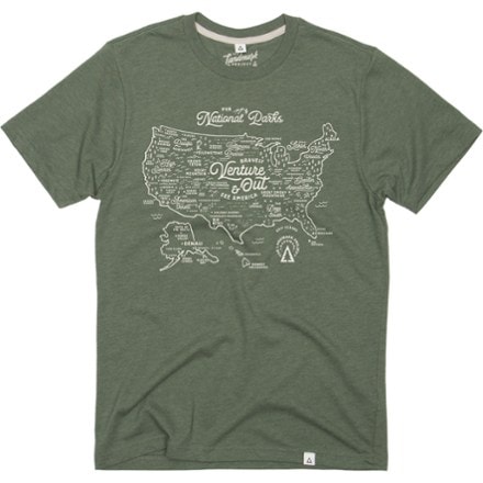 The Landmark Project National Parks Maps T-Shirt 0