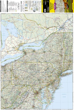 National Geographic United States Northeast Adventure Travel Map 1