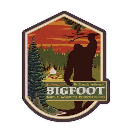 Lantern Press Home of Bigfoot Sticker 0