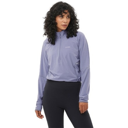 Salomon Sense Aero Hybrid Cropped Pullover - Women's 1