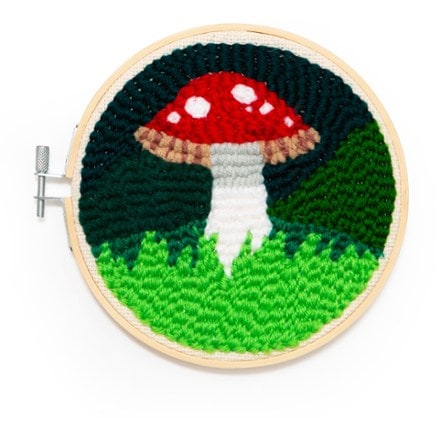 Kikkerland Mushroom Punch Needle Kit 1
