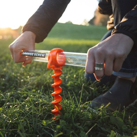 Nite Ize Orange Screw Ultimate Ground Anchors - Large - Package of 2 10