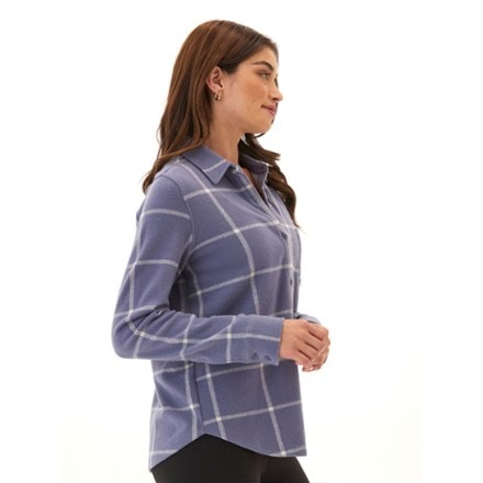 Threads 4 Thought Kandyce Plaid Knit Fleece Button-Up Shirt - Women's 2