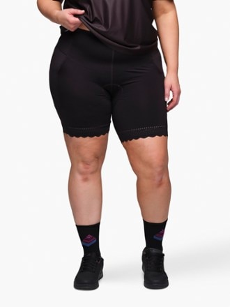 SHREDLY Biker Cham Cycling Shorts - Women's 1