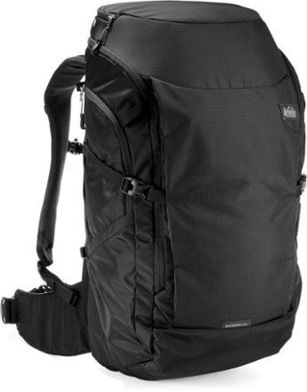 black transport backpack