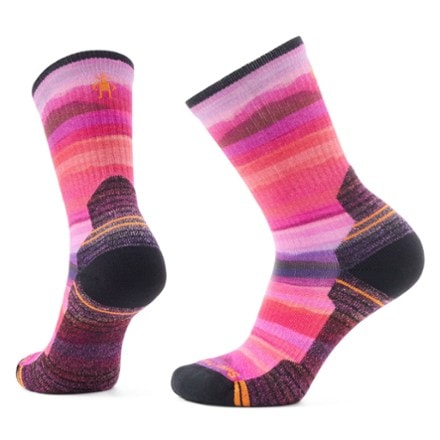 Smartwool Hike Light Cushion Hilltop Daydream Print Crew Socks - Women's 0