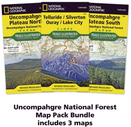 National Geographic Uncompahgre National Forest Map Pack 1