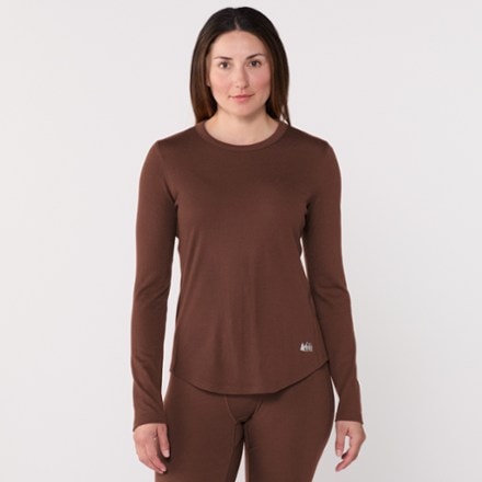 REI Co-op Heavyweight Merino Long-Sleeve Base Layer Crew Top - Women's 1
