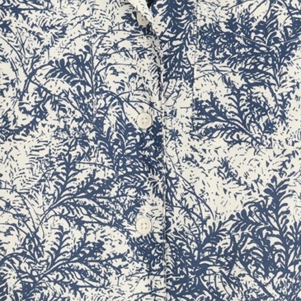 Swatch Image of color Deep Blue Fern Print
