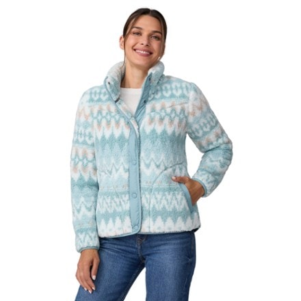Free Country Sierra Sherpa Fleece Pile Snap-Front Jacket - Women's 0