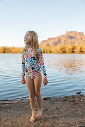 Lake Label Long Sleeve One-Piece Swimsuit - Kids' 5