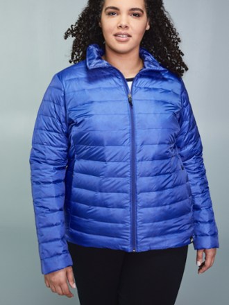 plus size packable puffer jacket