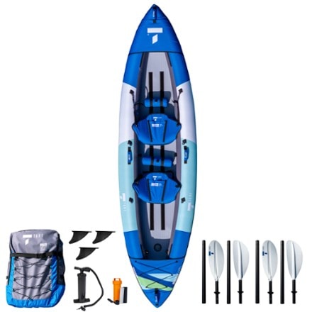 TAHE Breeze LP+ 2 Inflatable Kayak with Paddles 0