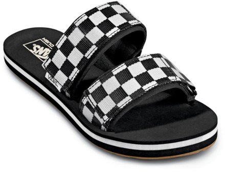 vans cayucas slides checkerboard