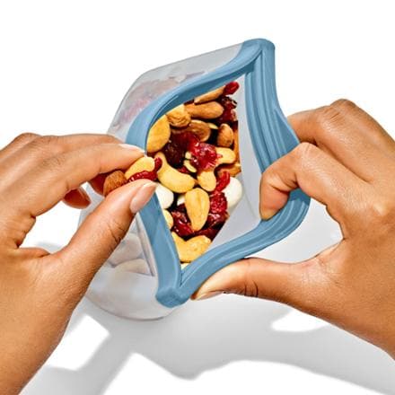 OXO Outdoor Silicone Reusable Stand-Up Snack Bag - 12 oz. 2