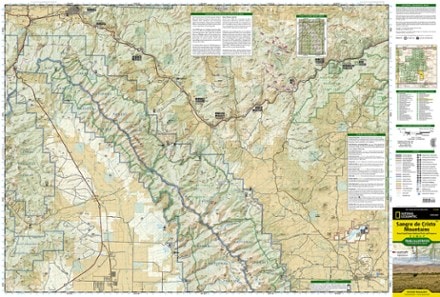 National Geographic Sangre De Cristo Mountains Trail Map 1