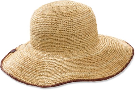 raffia crusher hat