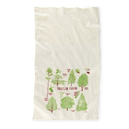 Claudia Pearson Field Guide to Maine Trees Tea Towel 0