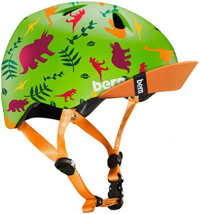 orange kids bike helmet