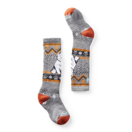 Smartwool Wintersport Full Cushion Polar Bear Pattern Over The Calf Socks - Kids' 0