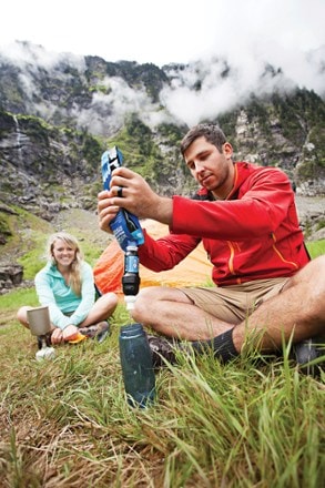 Sawyer Squeeze Water Filter System In use