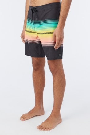 O'Neill Hyperfreak Heat Stripe Line 19" Board Shorts - Men's 4