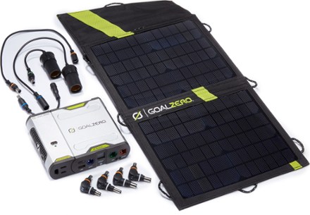 Goal zero sherpa 50 solar recharging kit with 110v inverter Jual Goal Zero Sherpa 50 Solar Kit Plus Nomad 13 Dan Inverter 110v Jakarta Selatan Renka Workshop Tokopedia