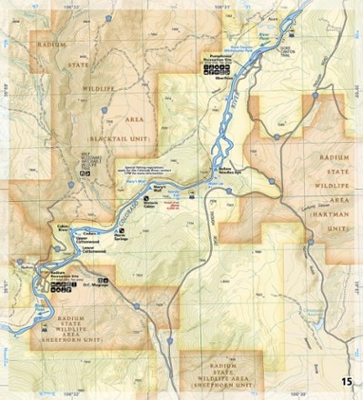 National Geographic Colorado River Fishing & River Recreation Map Guide: Kremmling to Glenwood Springs 1