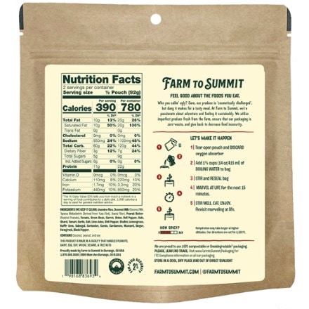 Farm to Summit Thai Red Curry - 2 Servings 1