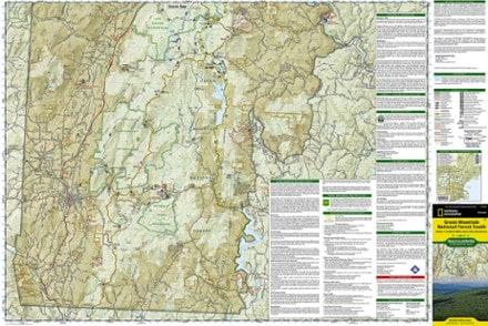 National Geographic Green Mountain National Forest South Topographic Map 2