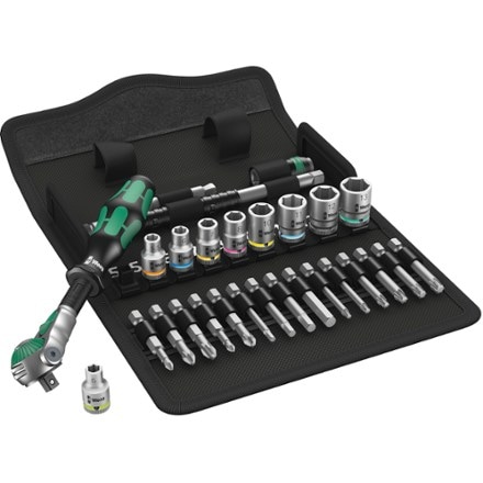 Wera 8100 SA 6 Zyklop Speed Ratchet Set with 1/4" Drive - Metric 0